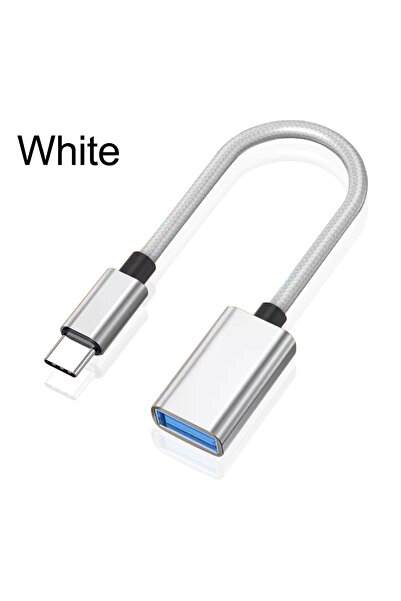 Choice محول كابل OTG من النوع C من الفضة USB C ذكر إلى موصل محول USB أنثى لها...