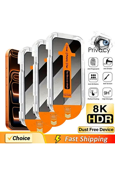 Choice19 واقي شاشة زجاجي مقوى مضاد للتجسس لهاتف iPhone 17 Pro Max، قطعة واحدة...