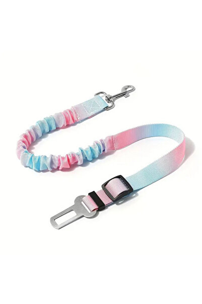 Choice SKY BLUE Adjustable Dog Car Seat Belt - Elastic Nylon Safety Harness for Secure Travel