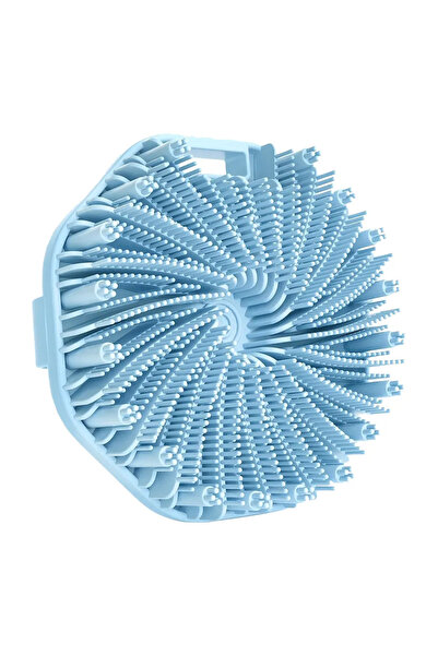 Choice1 فرشاة استحمام من السيليكون الأزرق لتقشير الجسم مع حزام يد غير قابل لل...