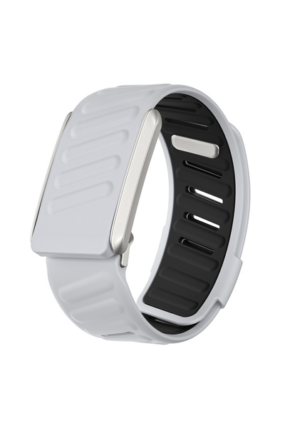 Choice سوار معصم WHOOP SportFlex باللون الرمادي الفاتح 4.0، مصنوع من السيليكو...