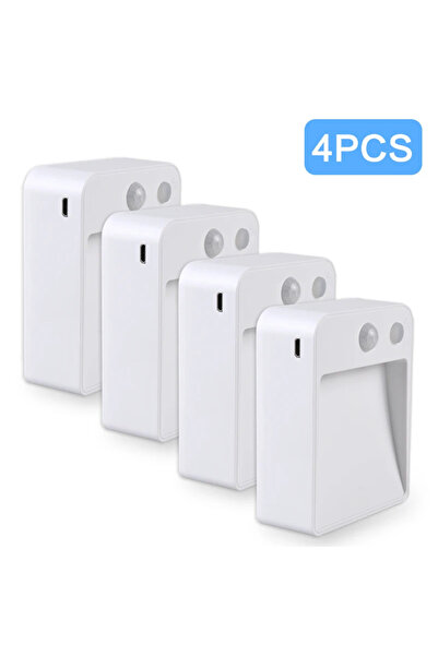 Choice 4 قطع من مصابيح LED الليلية المزودة بمستشعر حركة PIR أسفل الخزانة تعمل...