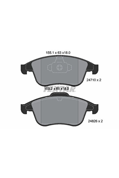 Krieger Set Placute Frana Frana Disc Renault Laguna 3/Laguna Cupe/Latitude 20...