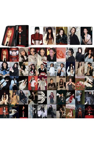 Choice مثل 55 قطعة/صندوق Kpop RUBY مثل JENNIE SOLO بطاقة لومو جديدة Ablum HD ...