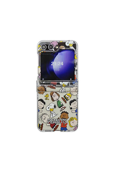 Miniso For Samsung ZFilp 7 Only Case Cute Cartoon Snoopy Charlie Brown Peanuts Transparent Phone Case For S