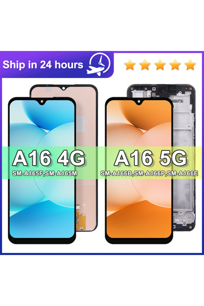 Choice Black With Frame 4G High-Quality Tested For A16 4G SM-A165F LCD Displa...