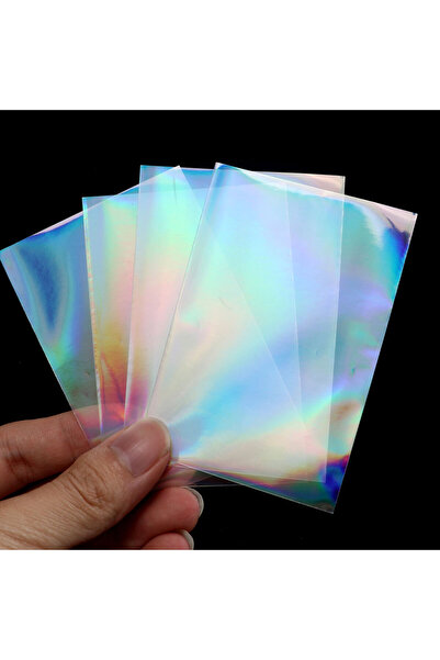 Choice 50 قطعة من بطاقات الليزر بألوان قوس قزح، مقاس 61 × 88 مم، أغطية بطاقات...