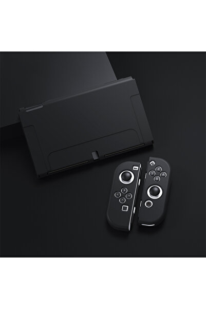 Choice غطاء حماية أسود لجهاز نينتندو سويتش OLED Switch Swith Joy Con Joycon A...