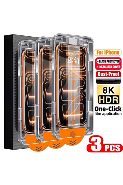 Choice10 iPhone17 Pro Max High Definition 3 Pieces 3pcs HD 8K dust-free scree...