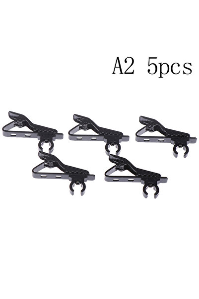 Choice1 A2 5 Pcs New Microphone Iron Clip Tie Mic Lapel Collar Accessories