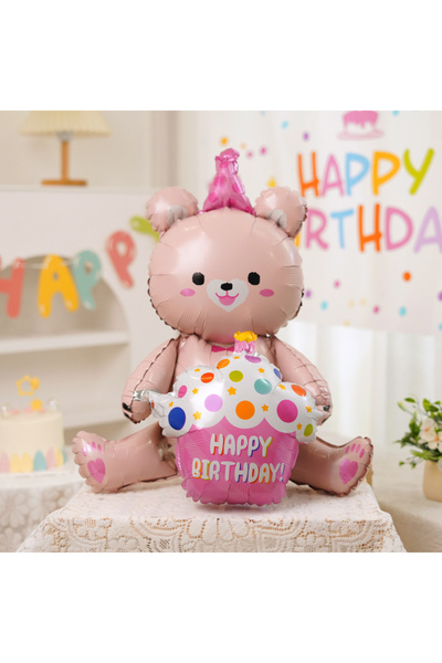 Choice Other pink Colorful large birthday cake aluminum film balloon photo pr...