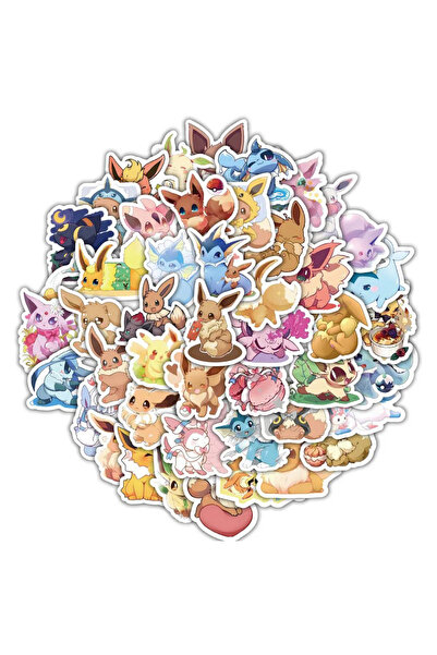 Choice 30 قطعة 10/30/60 قطعة ملصقات كرتونية لطيفة على شكل أنمي بوكيمون إيفي م...