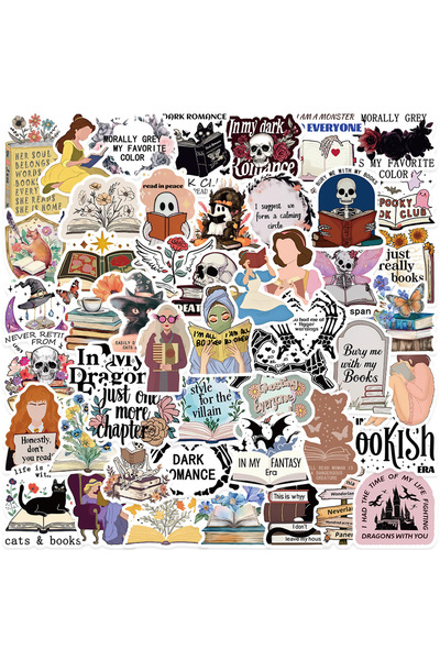 Choice ملصقات كتب كرتونية متعددة الألوان، 50 قطعة، ملصقات يدوية، ملصقات سكراب...