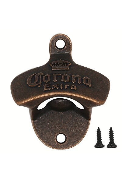 Choice copper 1pc Old style wall mounted bottle opener with screws for easy installation, perfect for home