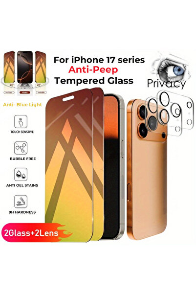 Choice14 iPhone17 Pro Max Anti Peeping 2 Privacy 2 Lens NNBILI 2 Privacy Scre...