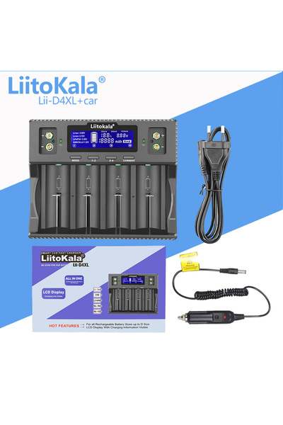 Choice3 liitokala Lii-D4XL EU and car Liitokala Lii-D4XL Battery Charger for ...