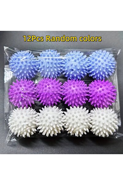 choice2 12Pcs Random colors 4/8/12Pcs Reusable Laundry Balls Gentle Cleaning ...