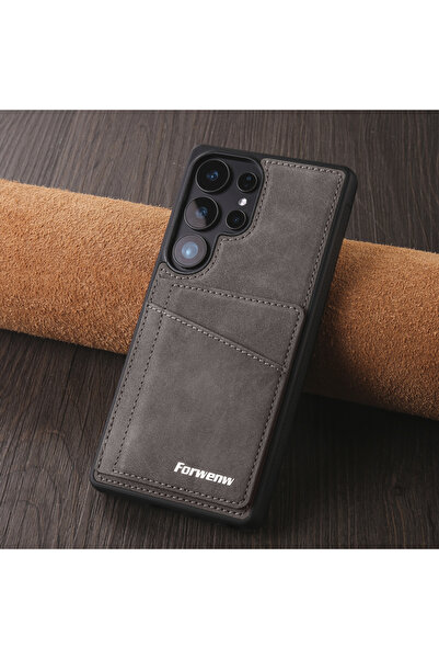 Choice Galaxy S24 Ultra Coffee Leather Case for S25 Edge S26 S24 Ultra S23 S2...