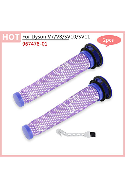 Choice 2pcs For Dyson V7 V8 SV10 SV11 Spare Parts Handhold Robot Vacuum Cleaner Front Rear Hepa Filter Home