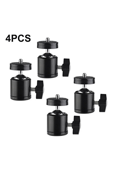 Choice 4 قطع 1/4 بوصة برغي رأس كروي صغير دوار لحامل ثلاثي القوائم لكاميرا GoP...