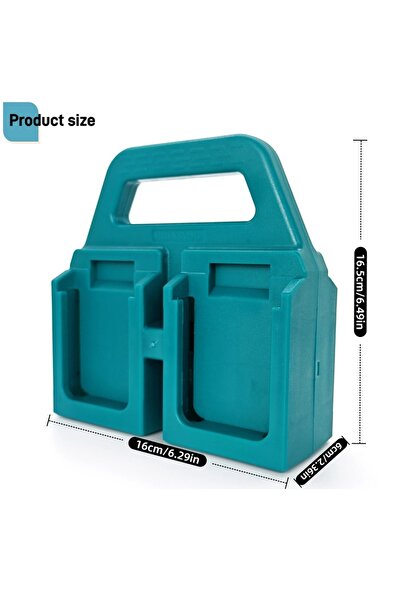 Choice 4x Battery Mount Holder Portable Storage Rack Basket Bracket Holder For Makita 18V Battery (NO Ba...