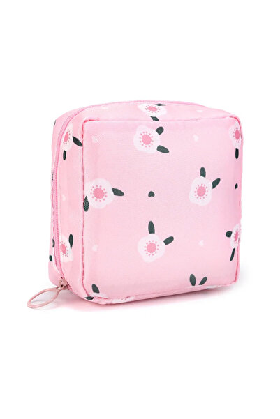 Choice Flower Women Sanitary Napkin Tampon Storage Bag Portable Waterproof Organizer Pouch Cartoon Pattern