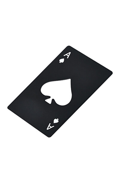 Choice Black 1Pcs Creative Poker Shaped Bottle Can Opener Stainless Steel Cre...
