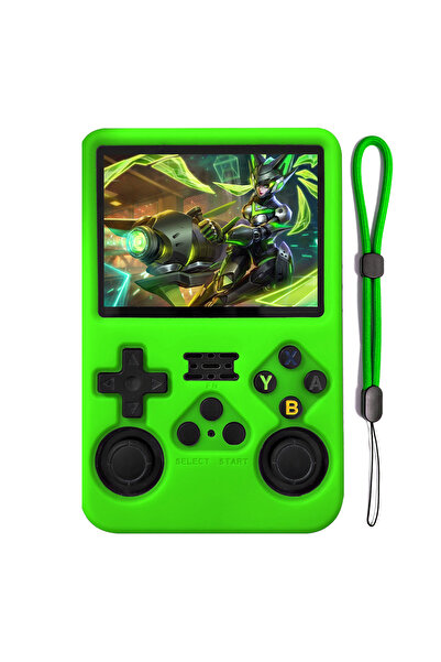 Choice Green Protective case For R36S Silicone Case Soft 360° drop protection Case For R36s Handheld Game C