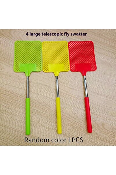 Choice Random Color 1PCS Telescopic Fly Swatter Stainless Steel Metal Steel Fly Mosquito Swatter with Plast