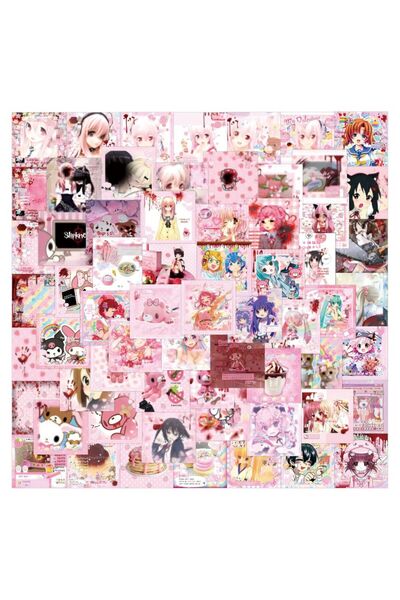 SANRIO MULTICOLOR 80Pcs Cutecore Stickers Kawaii DIY Stickers Scrapbooking Phone Luggage Skateboard