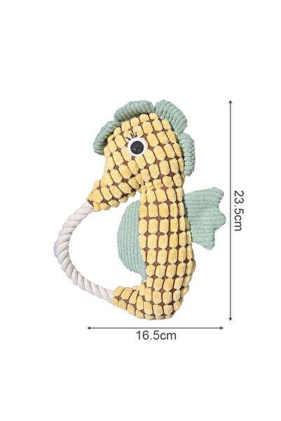 Choice لعبة كلب أليف صفراء من القطيفة، ألعاب صرير تفاعلية للكلاب، مقاومة للعض...