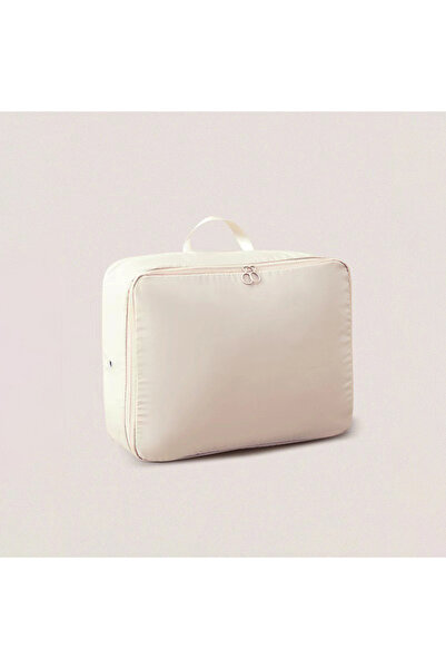 Choice حقيبة تعبئة ملابس مضغوطة من قطعة واحدة باللون العاجي، حقيبة تعبئة ملاب...