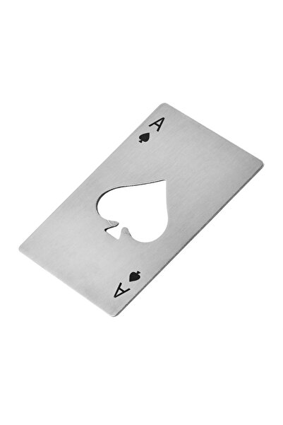 Choice Silver 1Pcs Creative Poker Shaped Bottle Can Opener Stainless Steel Cr...