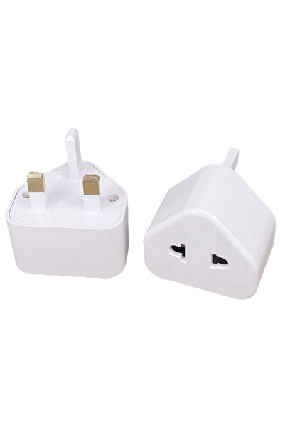 Choice محول تيار متردد عالمي من المملكة المتحدة إلى الاتحاد الأوروبي والولايات المتحدة الأمريكية بمقبس ثنائي السنون إلى قابس ثلاثي السنون في المملكة المتحدة، محول سفر من النوع G القياسي البريطاني