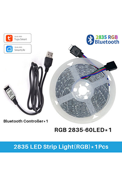 Choice شريط إضاءة LED ذكي بتقنية البلوتوث 5 فولت-2835-5 متر، إصدار Tuya Bluet...