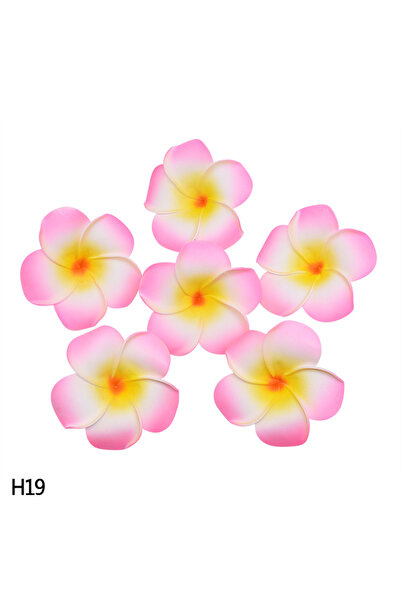 Choice 5 سم K-H19 30 قطعة 5-9 سم رؤوس زهور بيض فرانجيباني مصنوعة من رغوة البو...