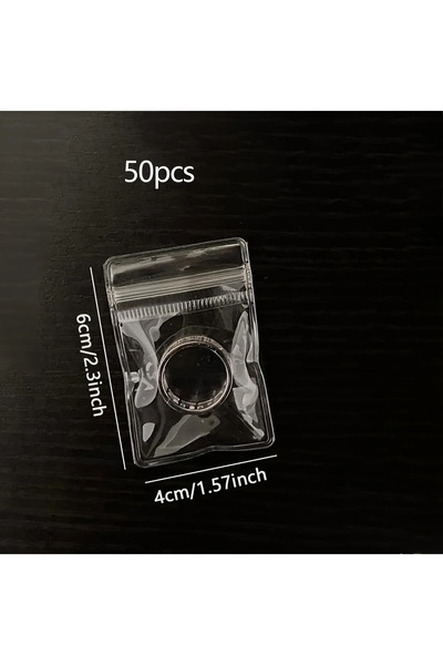 Choice S-50pcs 50/100/200pcs-Transparent Zipper Bags Dust-proof and Anti-oxidation Pockets Used for Packagi