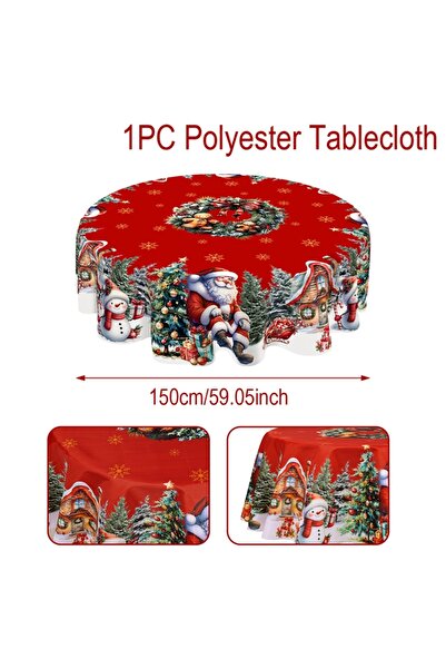 Choice كما هو موضح في النمط 1 مفرش طاولة عيد الميلاد غطاء طاولة رجل ثلج سانتا زينة طاولة حفلة عيد الميلاد