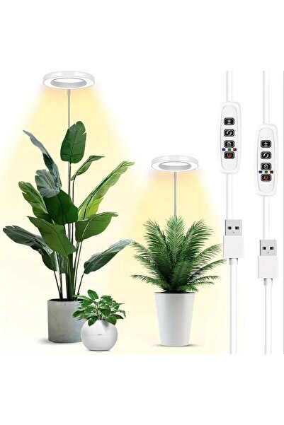 Choice مصابيح زراعة USB بيضاء للنباتات الداخلية - ضوء LED كامل الطيف للنباتات...