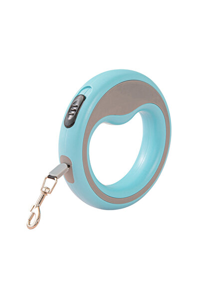 Choice مقود كلاب أزرق قابل للسحب أوتوماتيكيًا بطول 250 سم/98.43 بوصة للتدريب ...