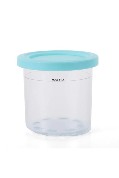 Choice 1 قطعة زرقاء، 1 قطعة أكواب آيس كريم باينت، أكواب صانعة آيس كريم نينجا ...