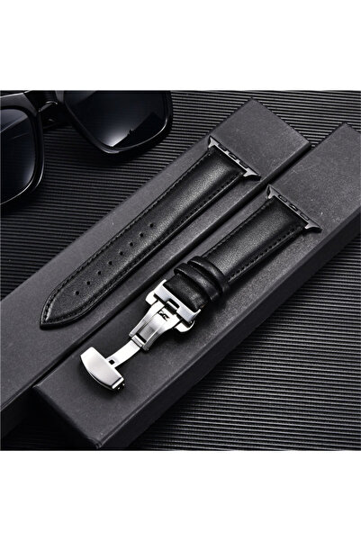 Choice 42mm 44mm 45mm 49mm Black- B Casual Leather Watch Straps for Watch Ult...