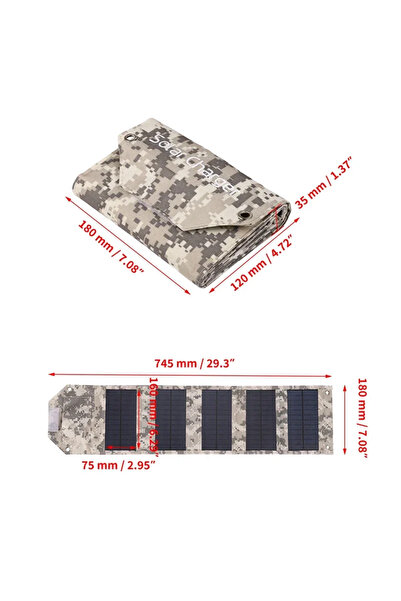 Choice 80W Camouflage 60W 80W 100W Foldable Solar Panel 5V USB Portable Foldi...
