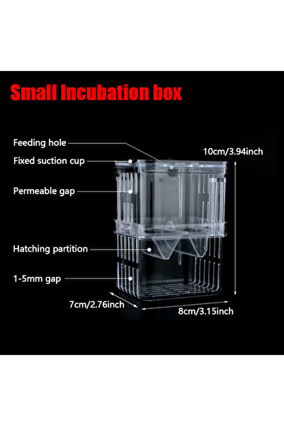 Choice Small 1PC Aquarium Fish Breeder Box Durable Betta Fish Tank Fish Breeding Isolation Box Hatching Inc