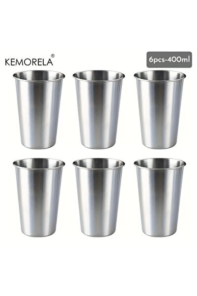 Choice 301-500 مل 6 قطع-400 مل KEMORELA 4 قطع أكواب من الفولاذ المقاوم للصدأ ...