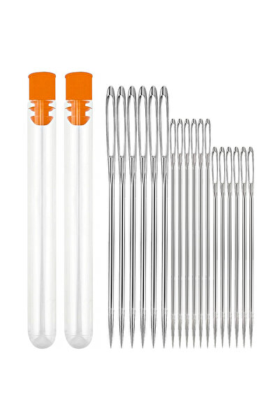 Choice 18 PCS 9 PCS/Box Stainless Steel Large Eye Needle Cross Stitch Knittin...