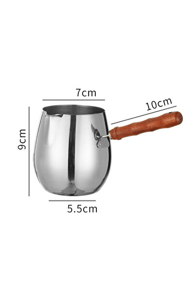 Choice وعاء قهوة تركي 420 مل، ماكينة قهوة من الفولاذ المقاوم للصدأ بمقبض طويل...