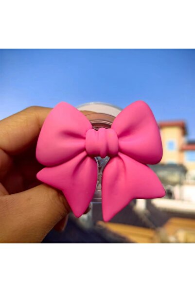 Choice حامل مغناطيسي ذكي على شكل عقدة بلون الماكارون باللون الأحمر الوردي لحا...