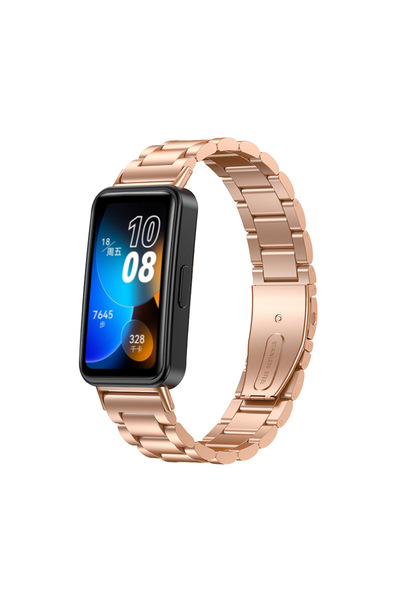 Choice سوار من الفولاذ المقاوم للصدأ بلون الذهب الوردي لساعات الرجال والنساء ...