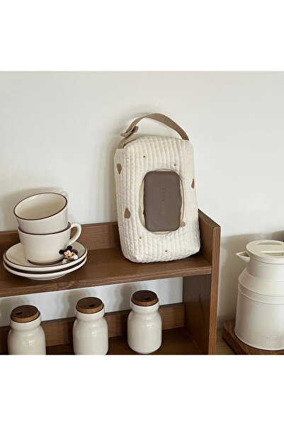 Choice صندوق مناديل على شكل حيوان كرتوني مع غطاء قابل للطي وحقيبة تعليق للسيا...